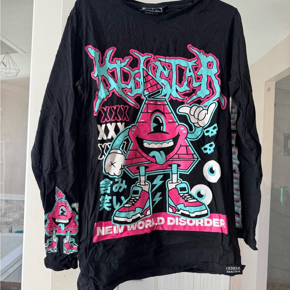 Killstar Black Graphic Long Sleeve Shirt
